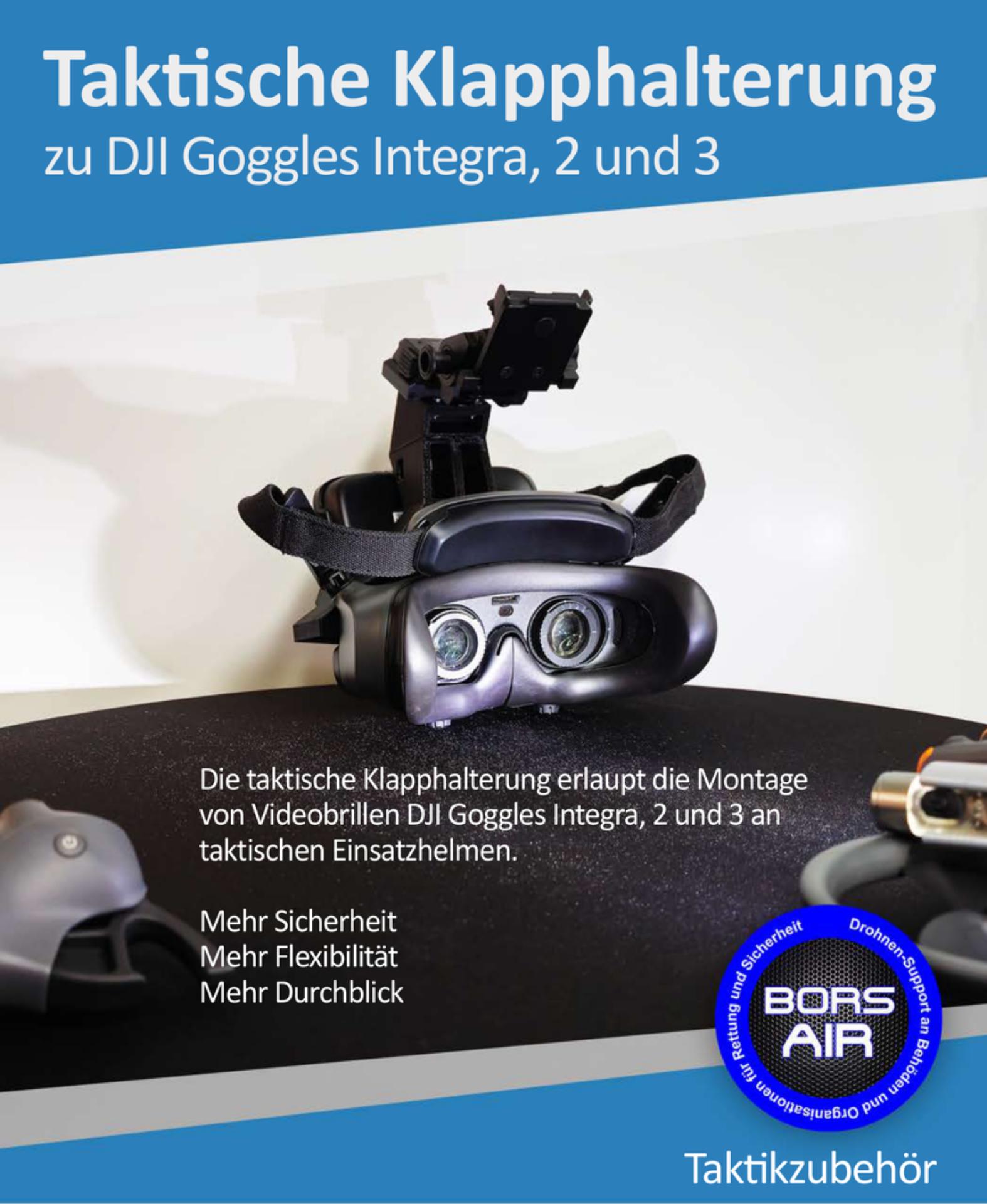 Taktische Klapphalterung für DJI Goggles Integra, 2 und 3