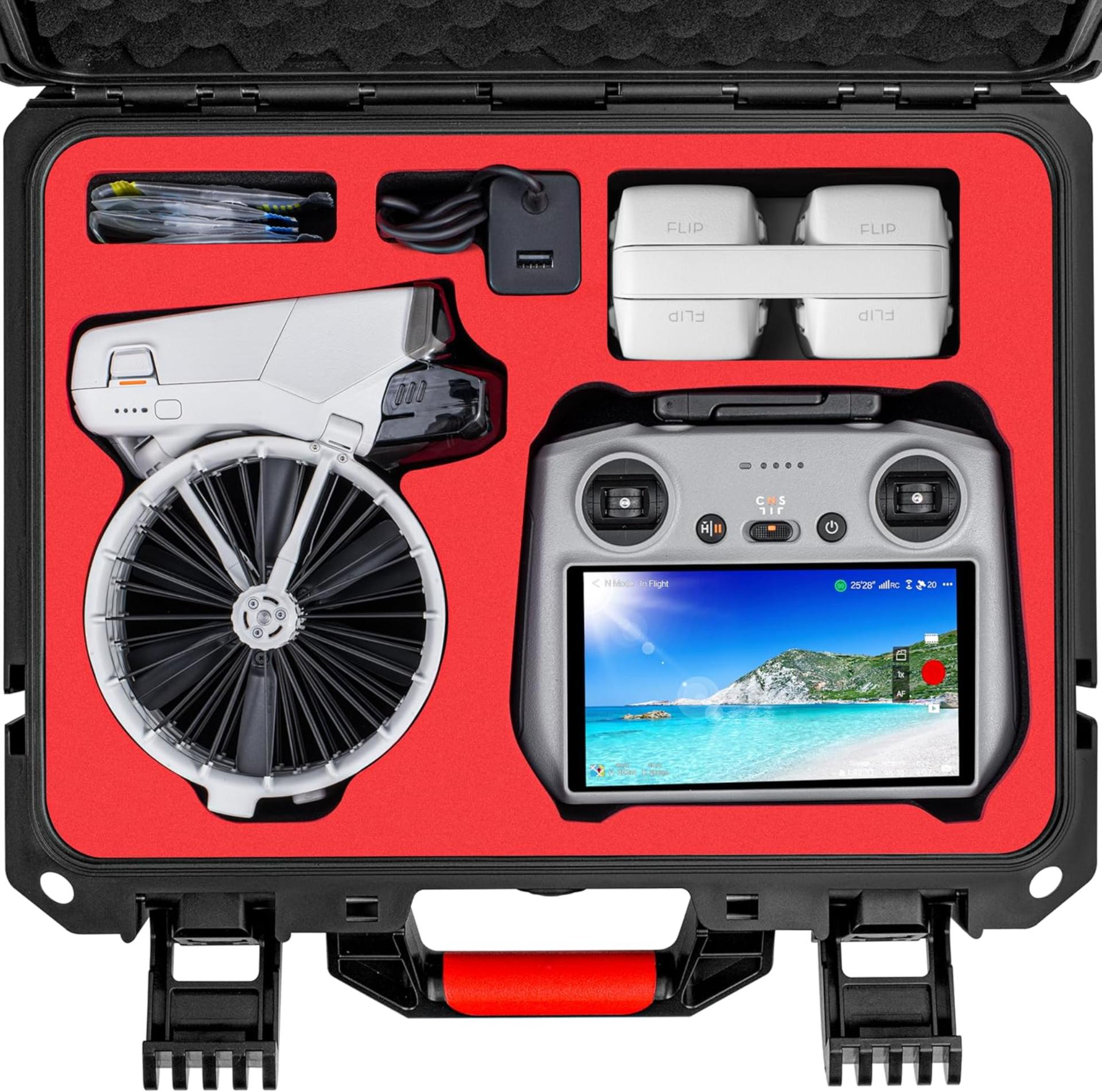 Tragbarer wasserdichter Hartschalenkoffer für DJI Flip Fly More Combo