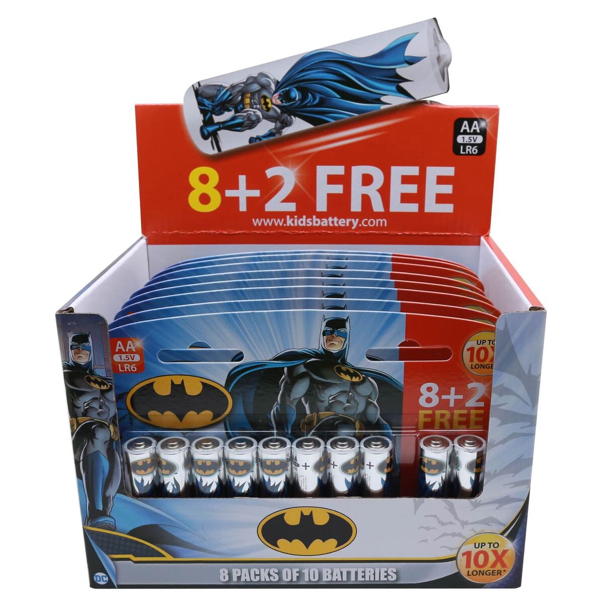 Kidsbattery - Batman 8 +2 AA/ LR6