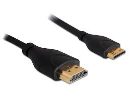 Delock Kabel 4K 30Hz HDMI - Mini-HDMI (HDMI-C), 1 m, Schwarz