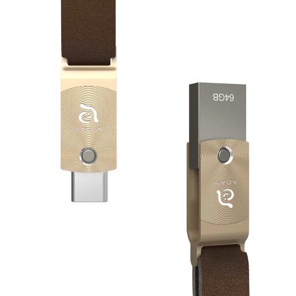 ROMA USB Typ C / USB 3.0 2-in-1-Flash-Laufwerk | Gold | 64GB