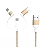 Vorschau: PeAk II Trio 120B | 120cm | Gold | MFi Lightning/USB-C & Micro USB Kabel Vorschau: PeAk II Trio 120B | 120cm | Gold | MFi Lightning/USB-C & Micro USB Kabel