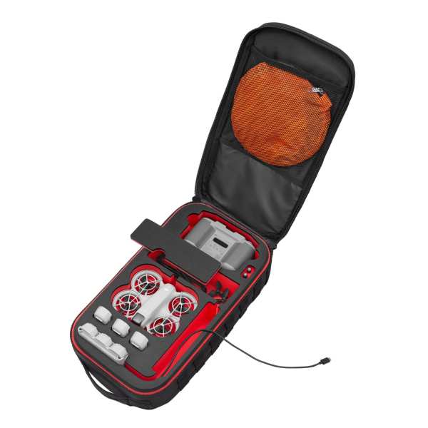 TOMcase Rucksack „ Ready To Charge ” für DJI Neo Fly More Combo und viel Zubehör – Outdoor Rucksack