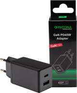Vorschau: PATONA GaN PD45W Adapter 1xUSB-C 1xUSB-A Vorschau: PATONA GaN PD45W Adapter 1xUSB-C 1xUSB-A