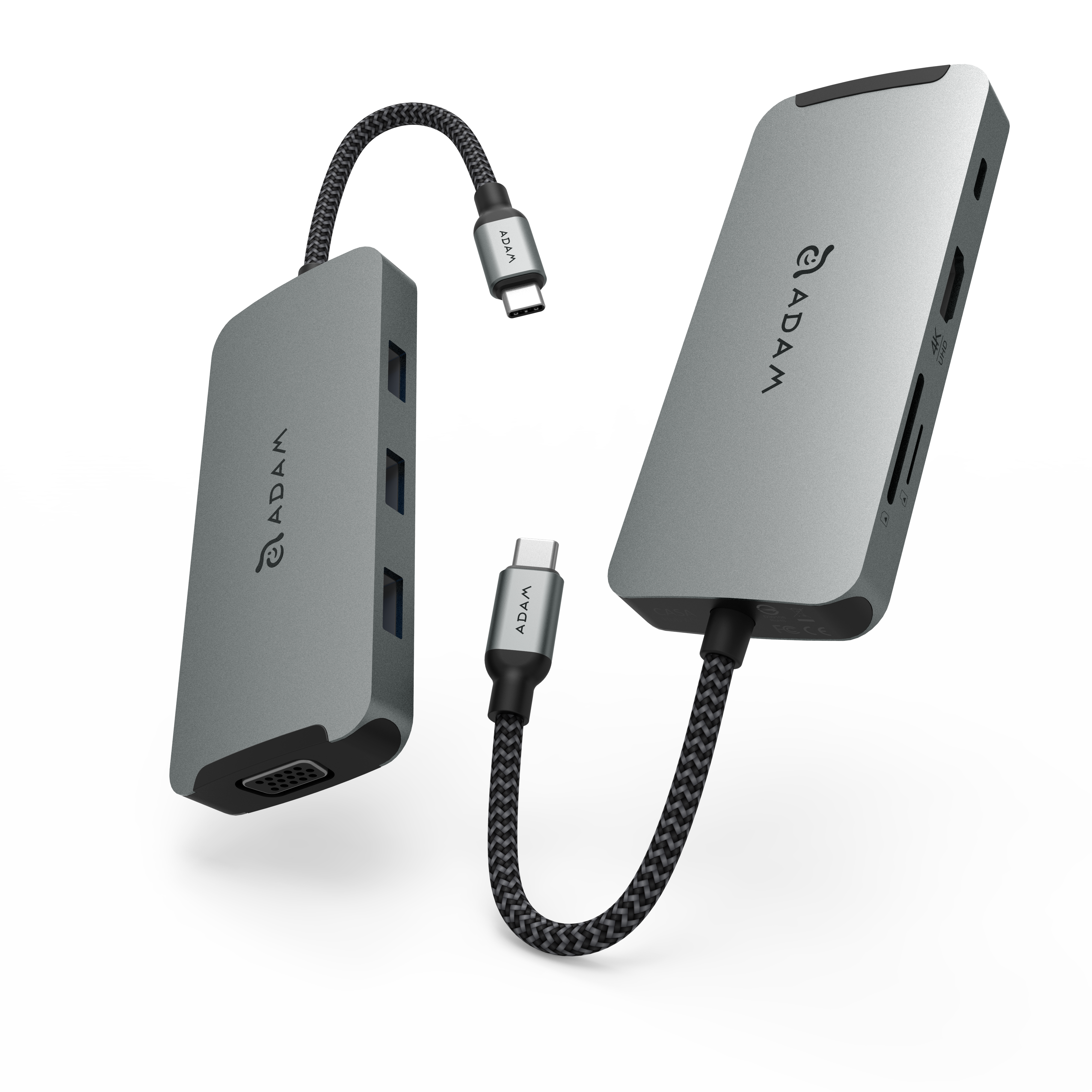 CASA HUB A08 | Grau | 8 Port USB-C Hub