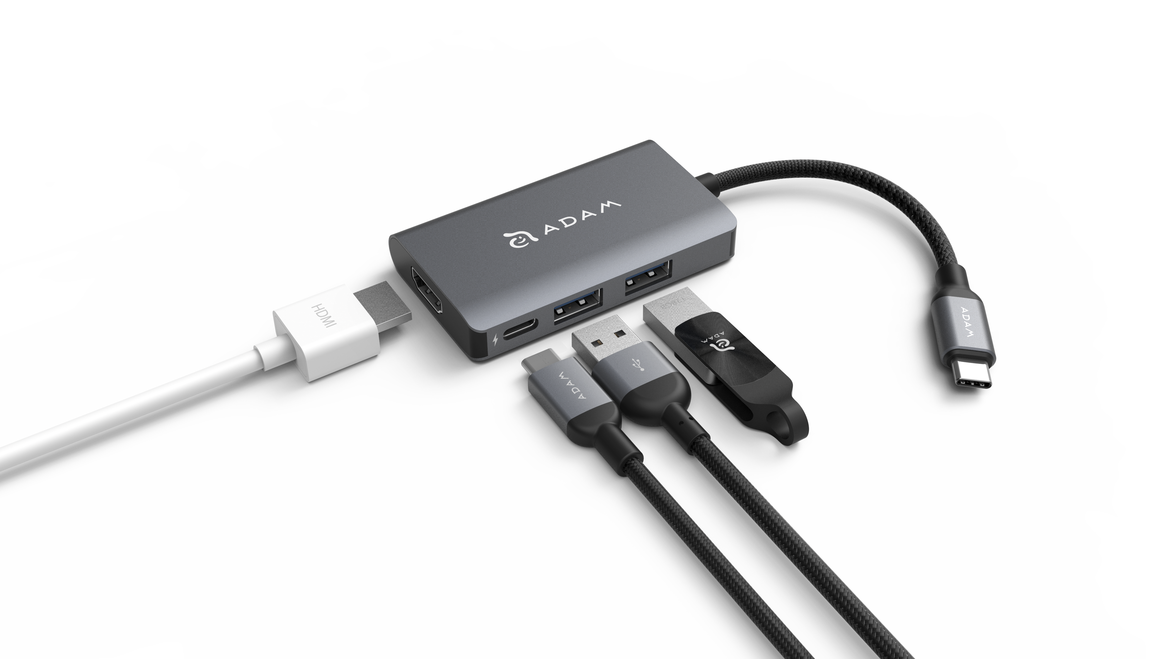CASA Hub A01m | Grau | 4 Port USB-C Hub