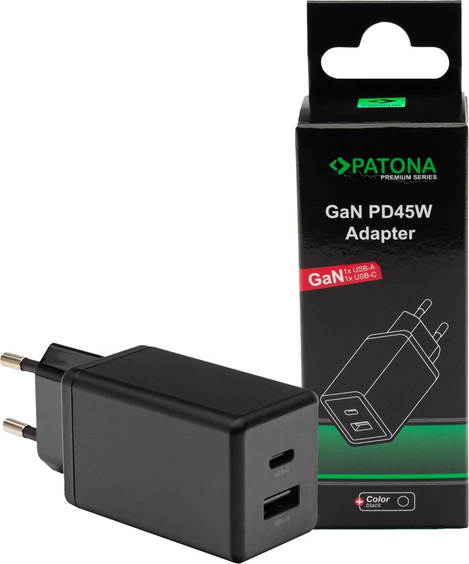 PATONA GaN PD45W Adapter 1xUSB-C 1xUSB-A
