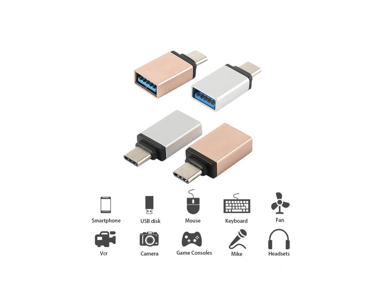 USB-C Male to USB 3.0 Female OTG Adapter