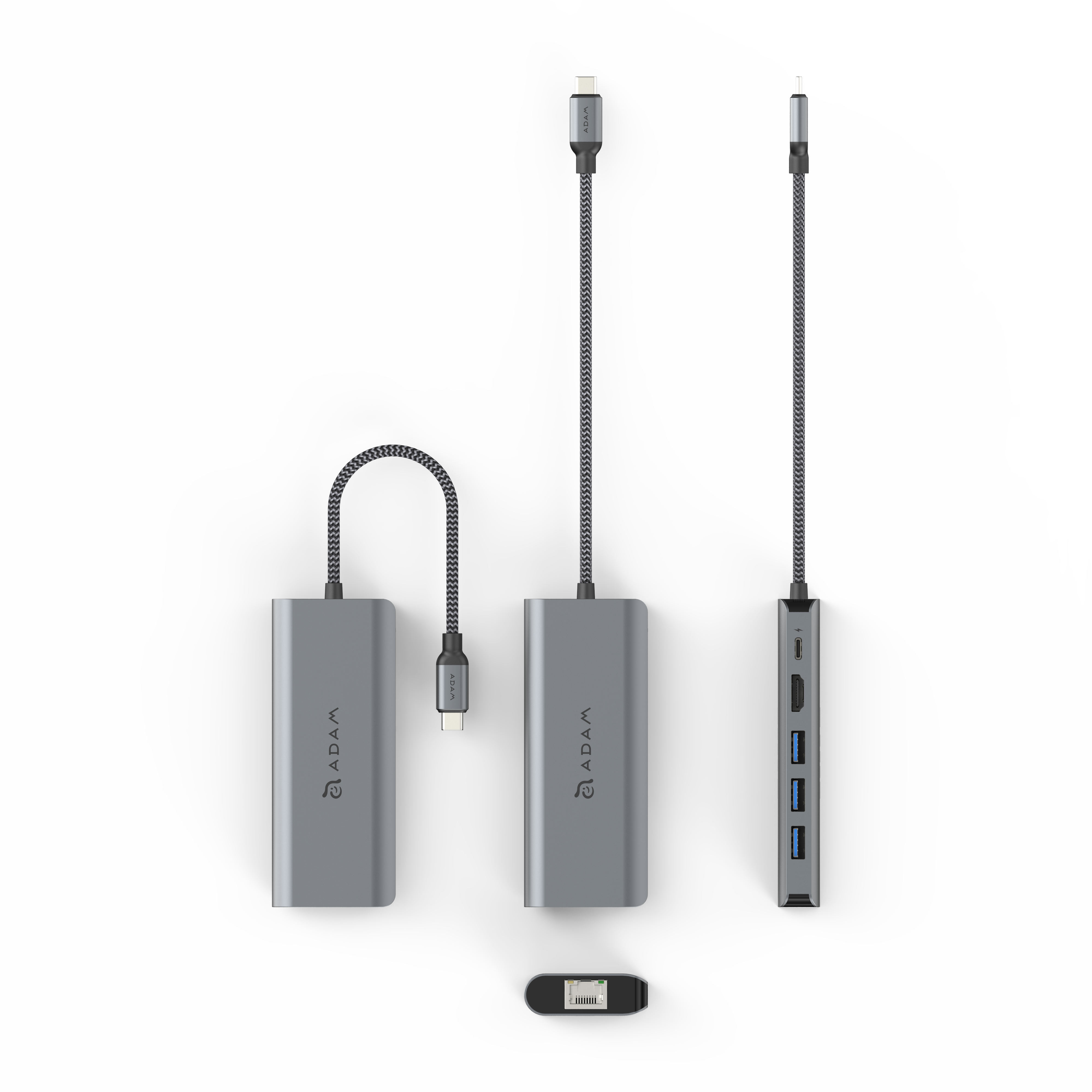 CASA HUB A01s | Grau | USB-C 4K 6-in-1 Hub