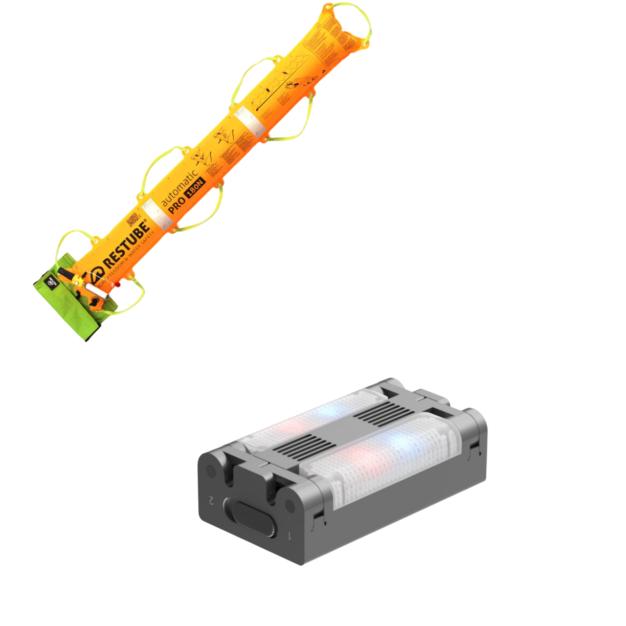 Rettungs-Bundle für Drohneneinsätze – Restube Automatic 180 + AD4 Abwurfsystem