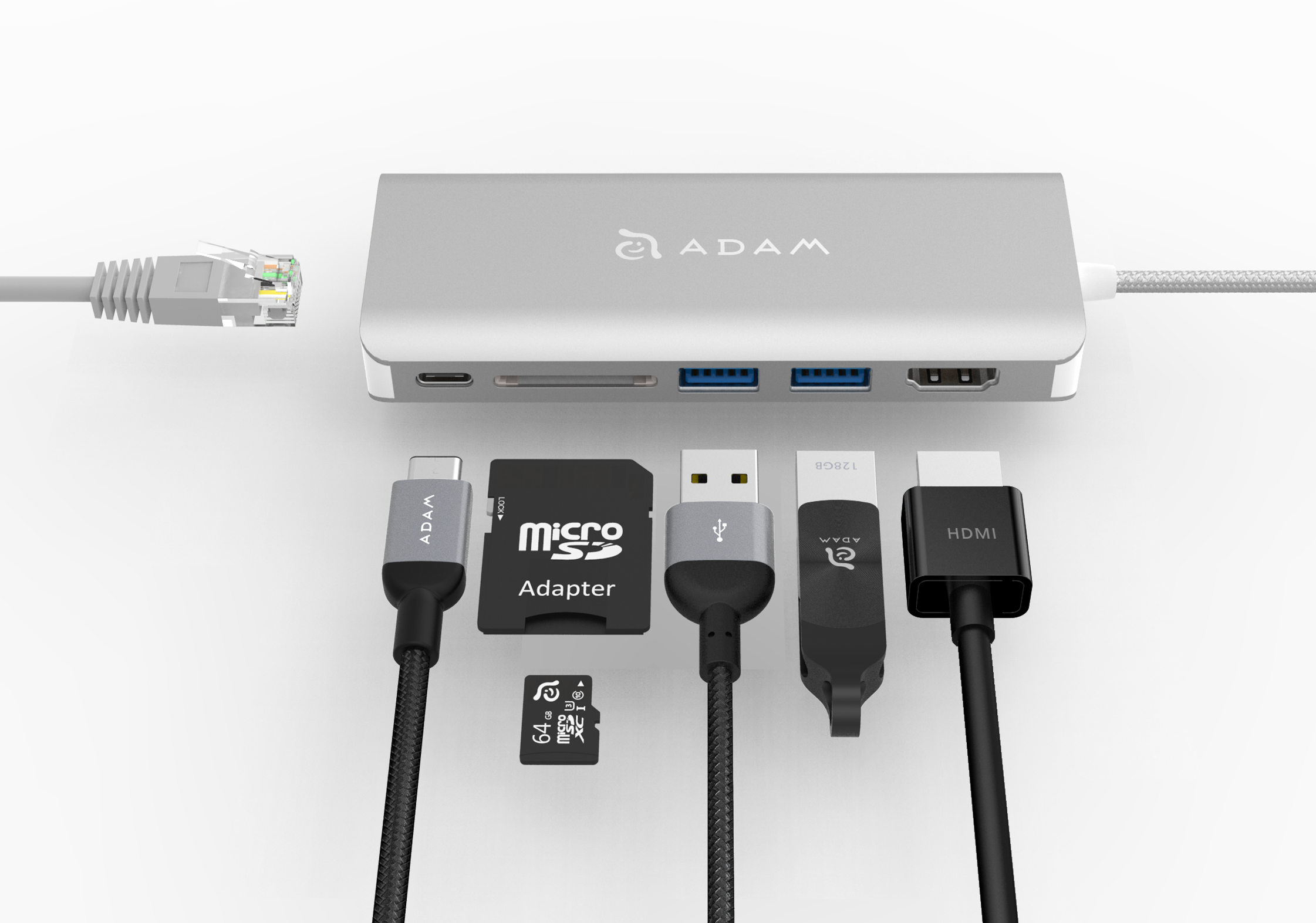 CASA HUB A01 | Silber | 6 Port USB-C Hub