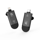 Vorschau: iKlips C - Lightning und USB-C Flashspeicher | Grau | 128GB Vorschau: iKlips C - Lightning und USB-C Flashspeicher | Grau | 128GB