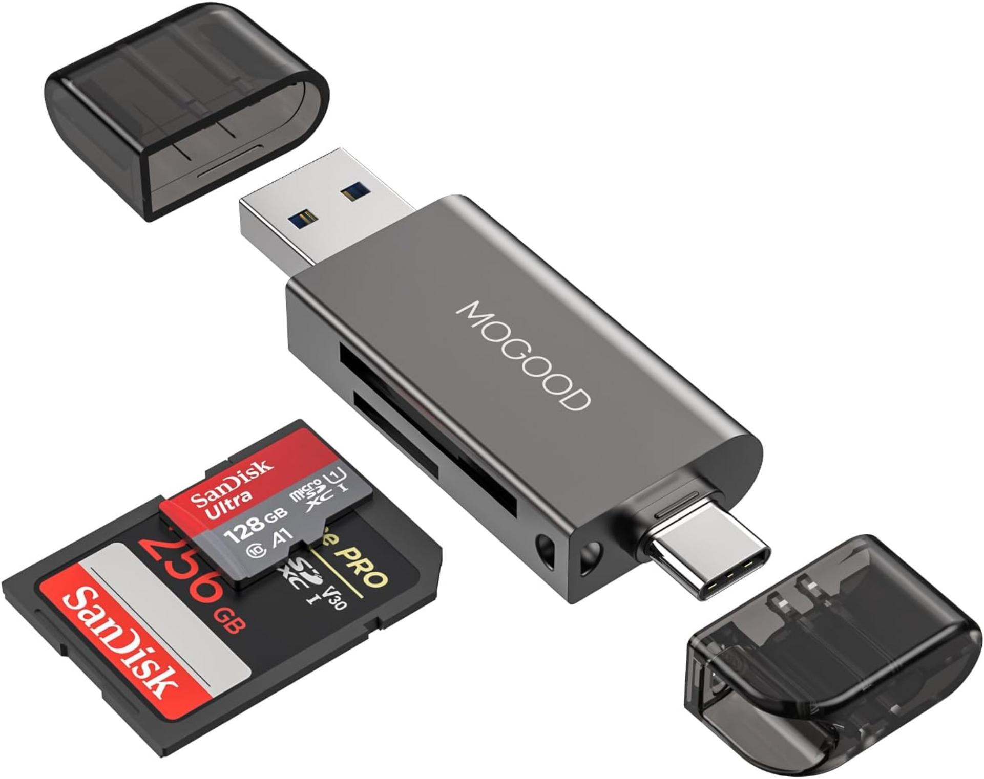 MOGOOD SD Kartenleser USB-A und USB-C Dual Adapter