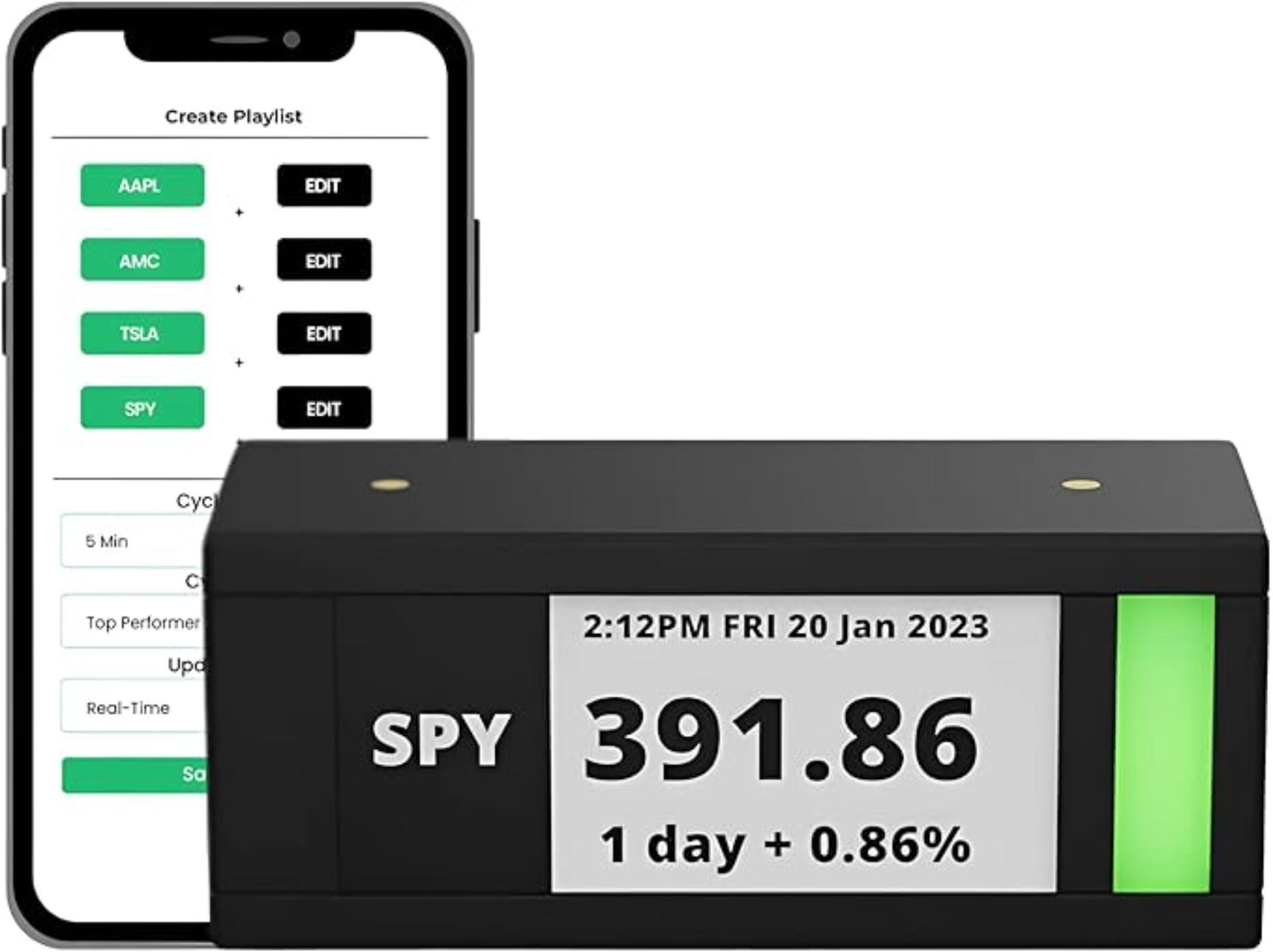 TickrMeter – E-Ink Aktien-Ticker