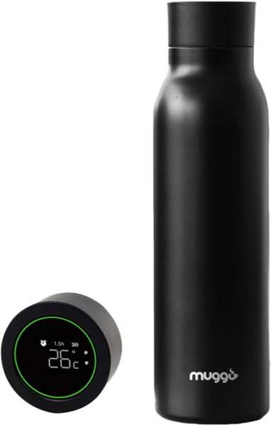 Muggo Thermosflasche smart - schwarz 600ml