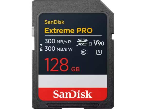 SanDisk Extreme PRO SDXC UHS-II 128GB V90 Speicherkarte