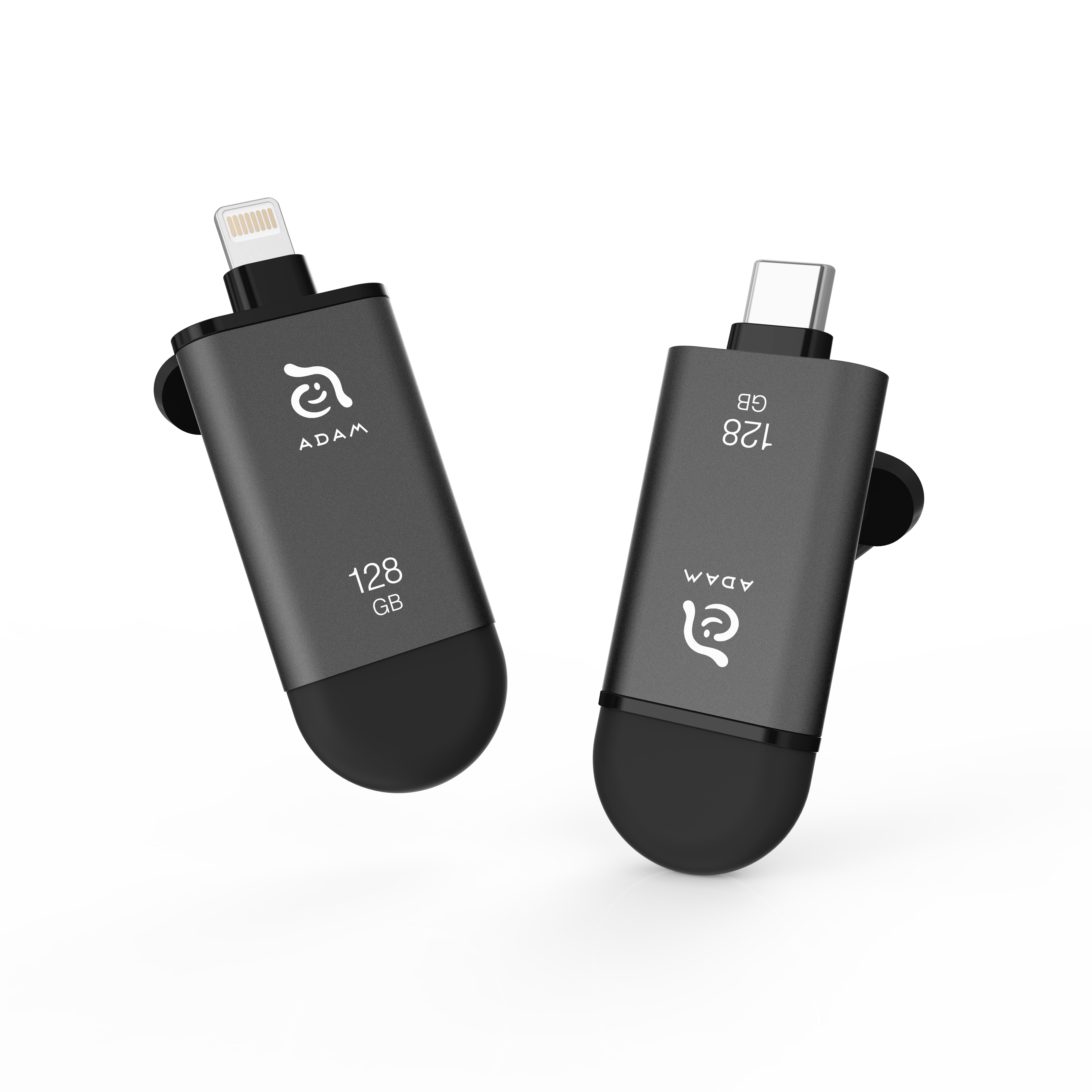 iKlips C - Lightning und USB-C Flashspeicher | Grau | 128GB