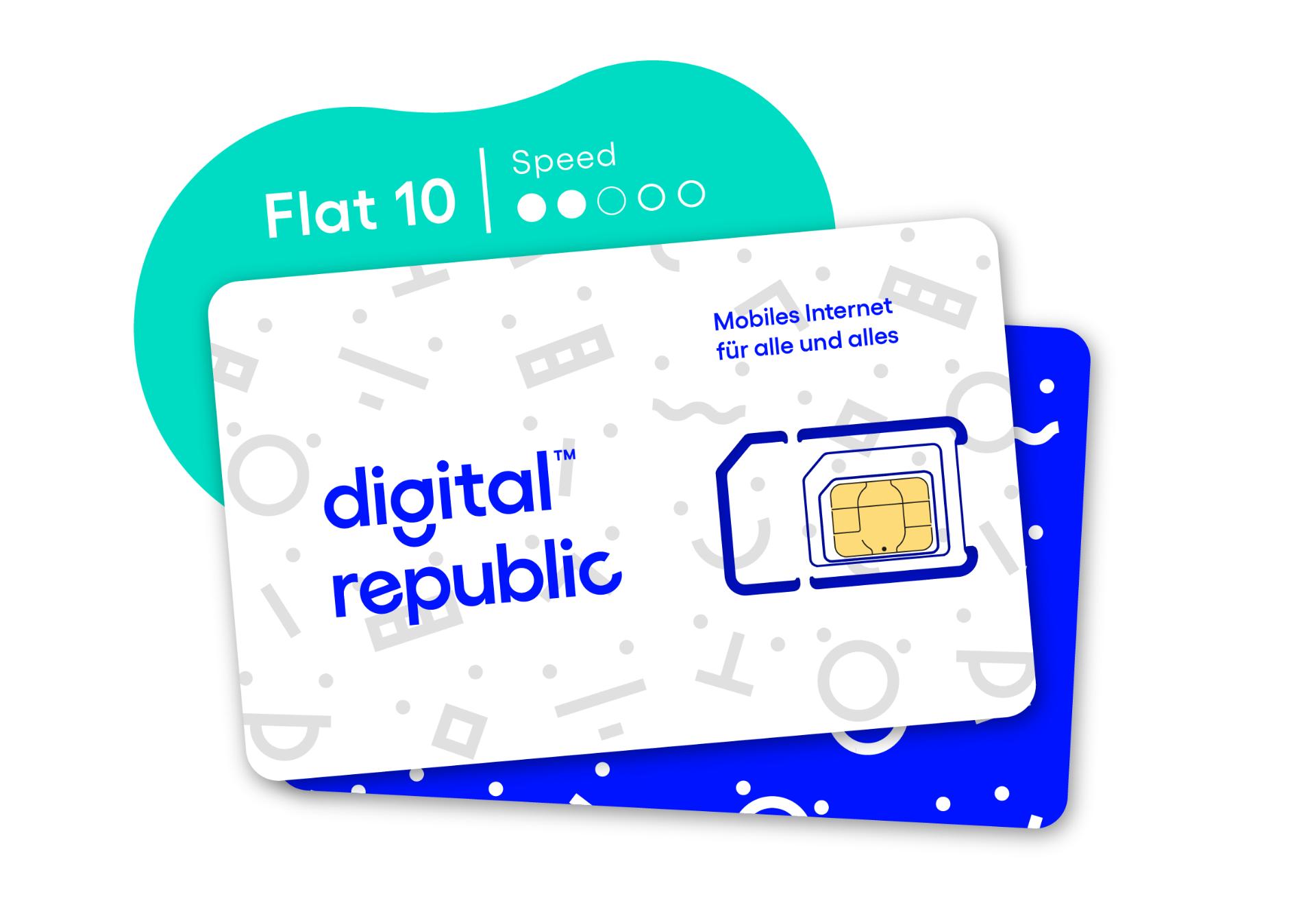 Digital Republic Flat 10 SIM-Karte – 365 Tage