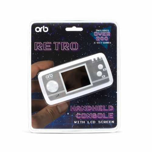 ORB - Retro Konsole Handheld V2 weiß - inkl. 240x 8-Bit Spielen
