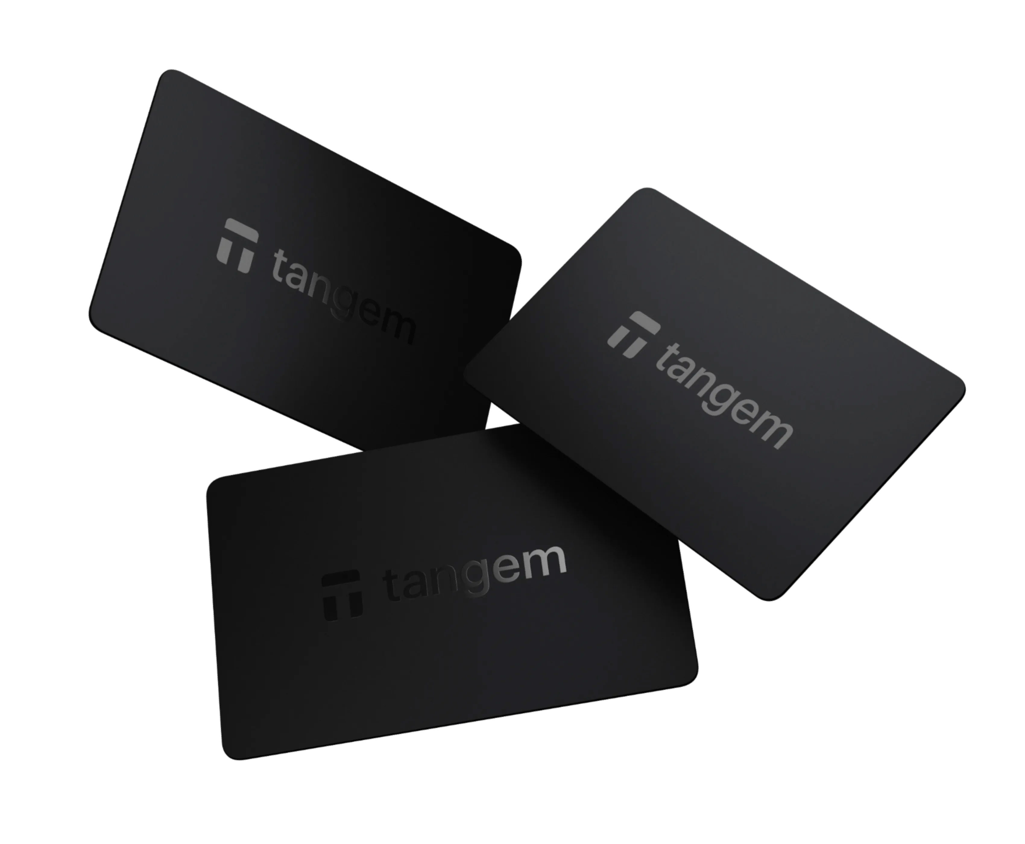 Tangem 2.0 - 3 Card Set - Black - Hardware Wallet