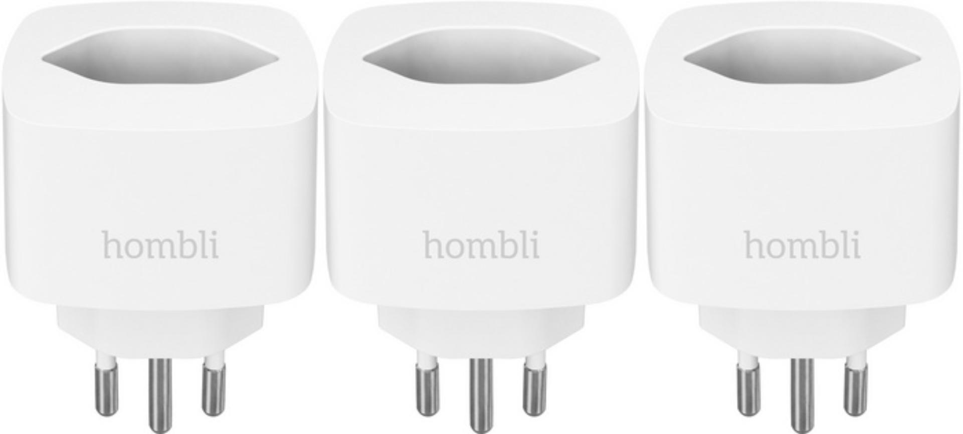 Hombli Smart Swiss Socket Promo Pack 2+1 - white